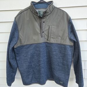 G.H.Bass & CO Men's Blue and Gray Pullover Jacket Size XL
